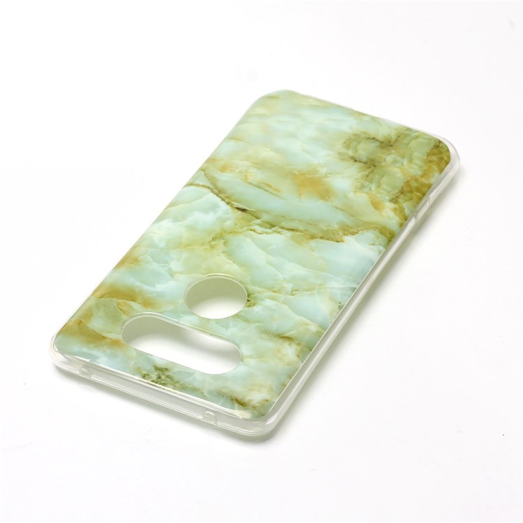 Marble Pattern IMD TPU Cellphone Case for LG V20 - Light Green-4