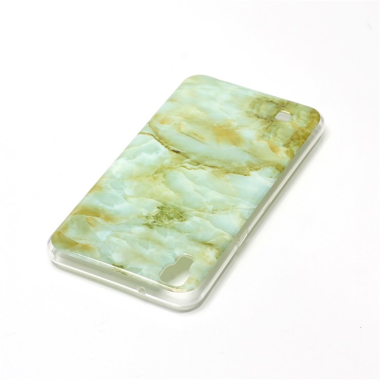 Marble Pattern IMD TPU Cellphone Case for LG X Power K220 K220DS - Light Green-4