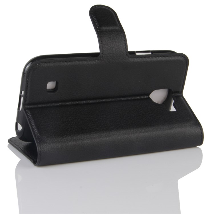 Litchi Skin Wallet Leather Stand Case for LG K3 (2017) - Black-5