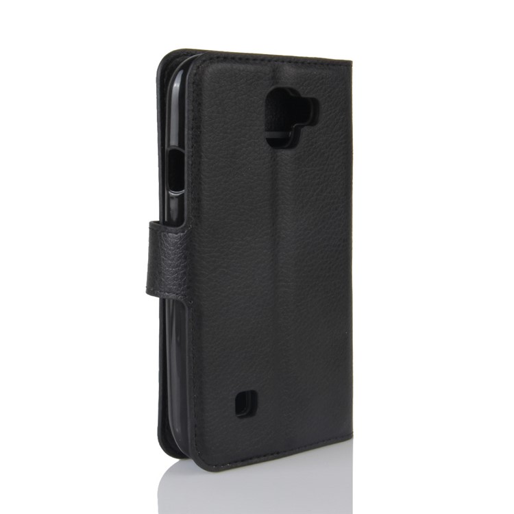 Litchi Skin Wallet Leather Stand Case for LG K3 (2017) - Black-6
