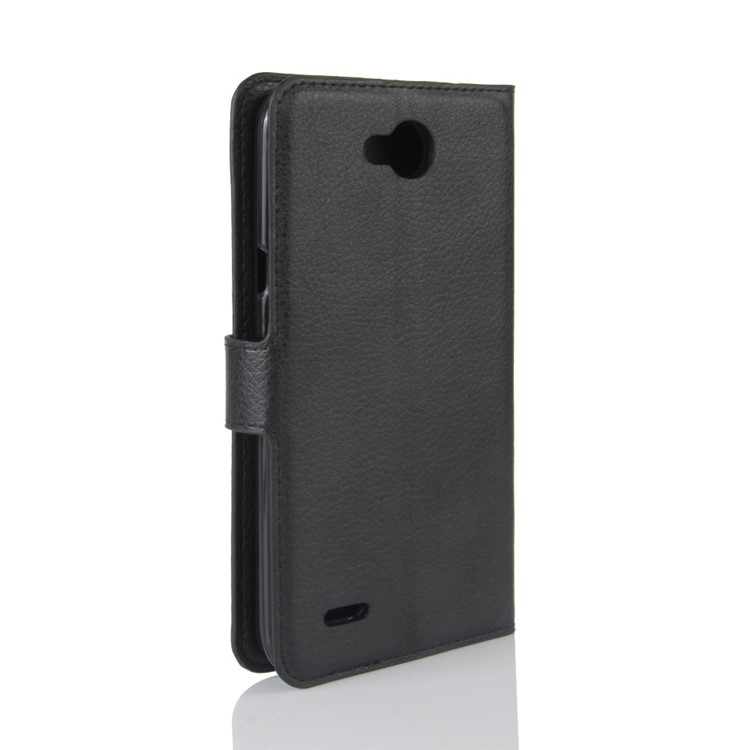 Litchi Texture Wallet Stand Leather Mobile Phone Case for LG X Power 2 - Black-6