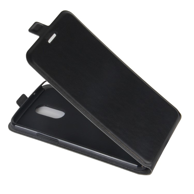 ID/Photo Slot Crazy Horse Leather Vertical Flip Case for LG Stylus 3/Stylo 3 - Black-4