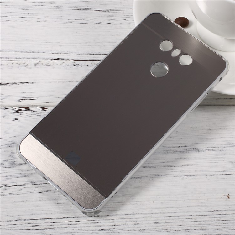Electroplated Brushed Cell Phone Case (Metal Bumper + PC) for LG G6 - Silver-1