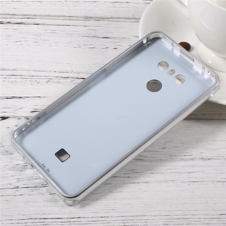 Electroplated Brushed Cell Phone Case (Metal Bumper + PC) for LG G6 - Silver-2