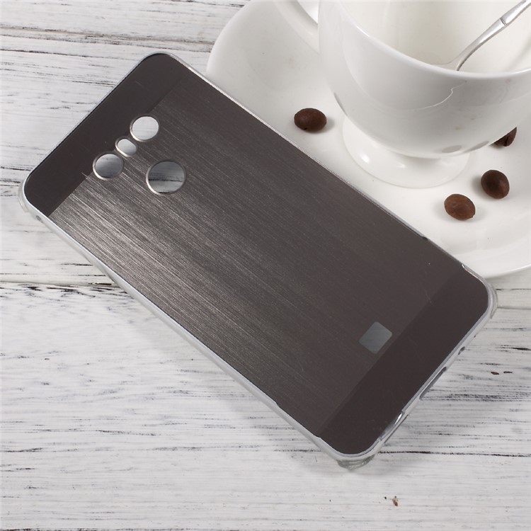 Electroplated Brushed Cell Phone Case (Metal Bumper + PC) for LG G6 - Silver-3
