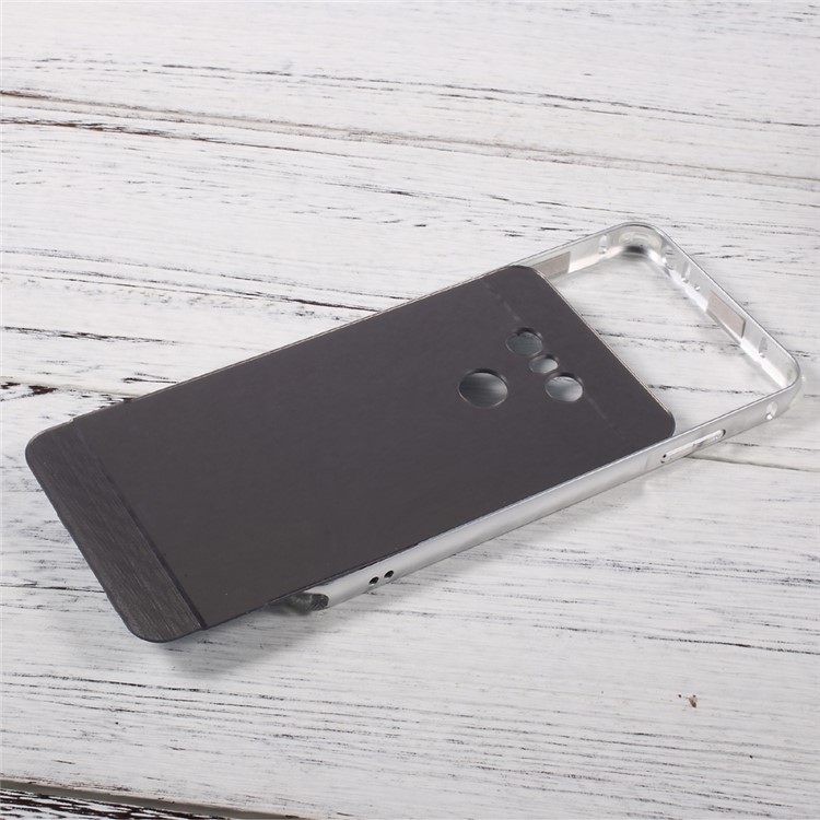 Electroplated Brushed Cell Phone Case (Metal Bumper + PC) for LG G6 - Silver-4
