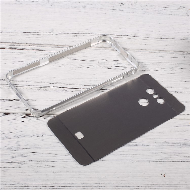 Electroplated Brushed Cell Phone Case (Metal Bumper + PC) for LG G6 - Silver-5