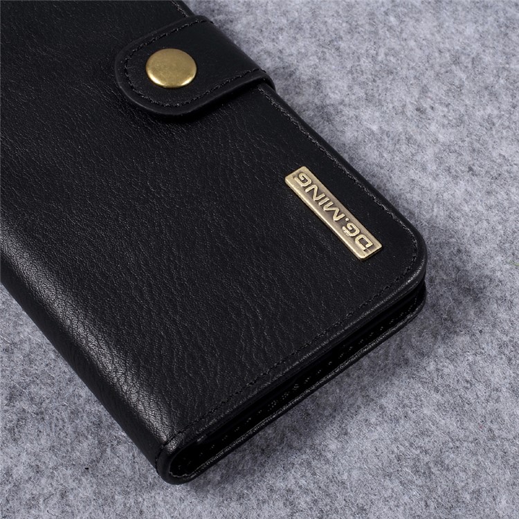 DG.MING Detachable 2 in 1 Split Leather Wallet Mobile Cover for LG G6 - Black-5