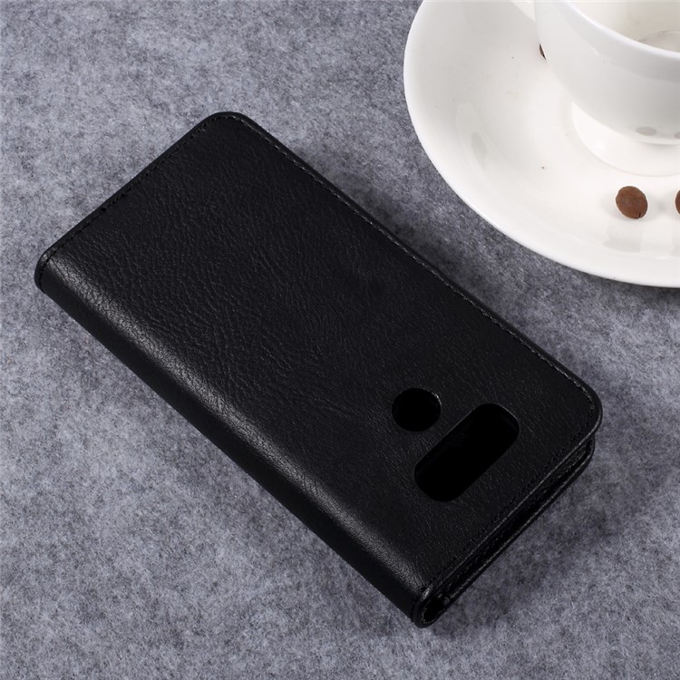 DG.MING Detachable 2 in 1 Split Leather Wallet Mobile Cover for LG G6 - Black-8