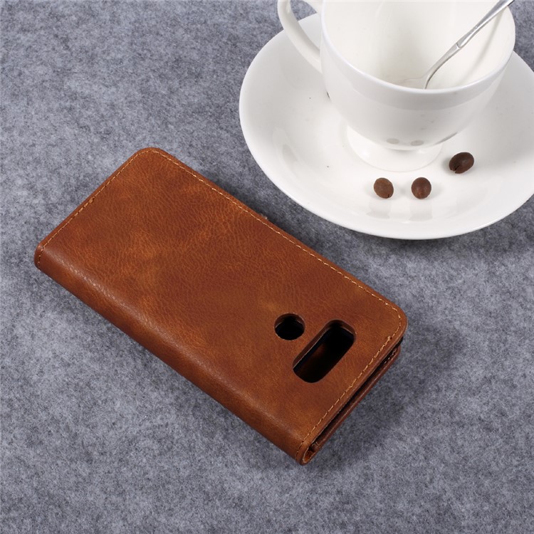 DG.MING Detachable 2 in 1 Split Leather Card Slots Mobile Phone Case for LG G6 - Brown-5