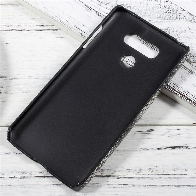 PU Leather Skin PC Protective Cell Phone Cover for LG G6 - Snake Texture / Black-4