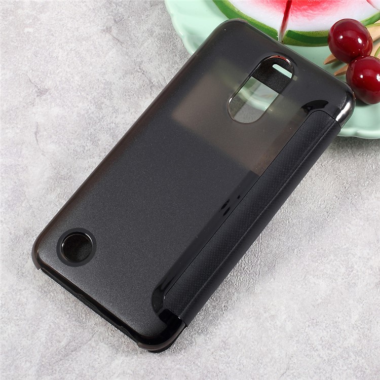 View Window Leather Flip Cell Phone Case for LG K10 (2017) - Black-2
