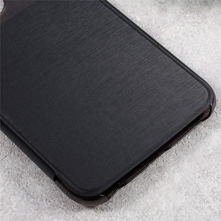 View Window Leather Flip Cell Phone Case for LG K10 (2017) - Black-6