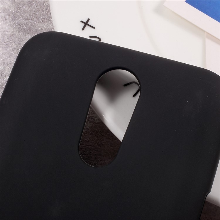 Matte Anti-fingerprint Soft TPU Protective Case for LG K10 (2017) - Black-4