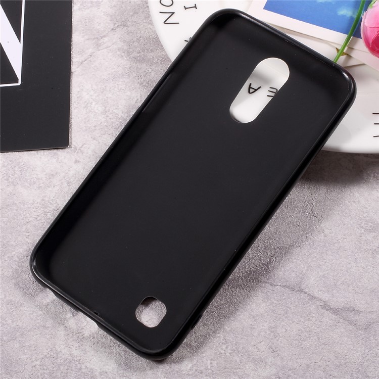 Matte Anti-fingerprint Soft TPU Protective Case for LG K10 (2017) - Black-6