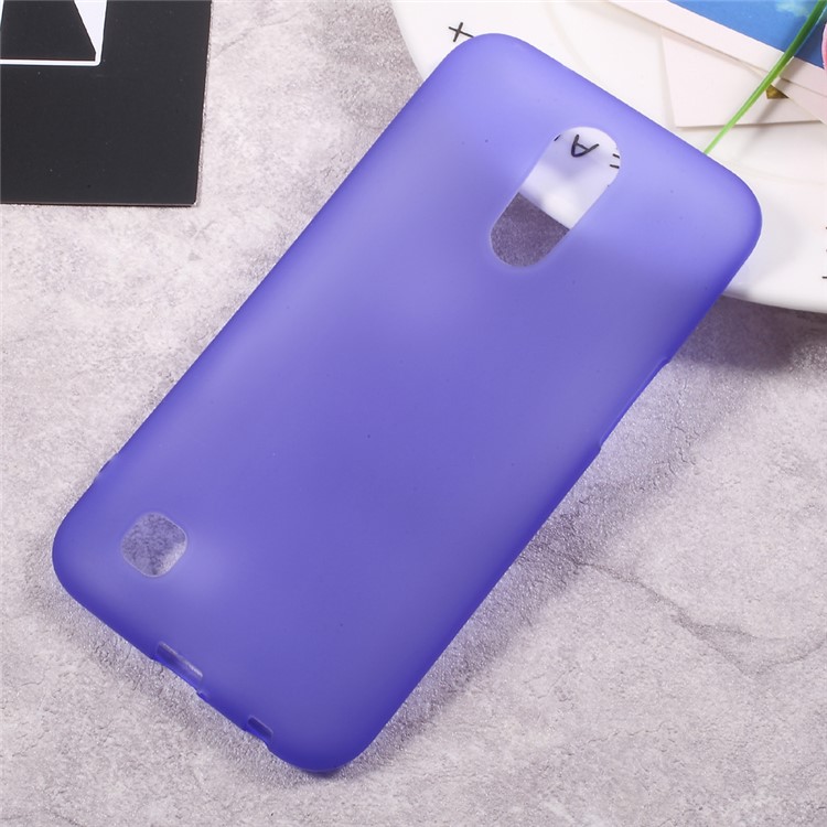 Matte Anti-fingerprint Soft TPU Protective Case for LG K10 (2017) - Purple-1