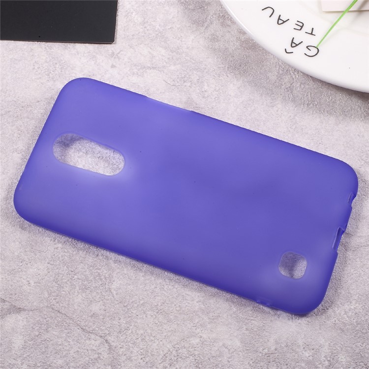 Matte Anti-fingerprint Soft TPU Protective Case for LG K10 (2017) - Purple-2