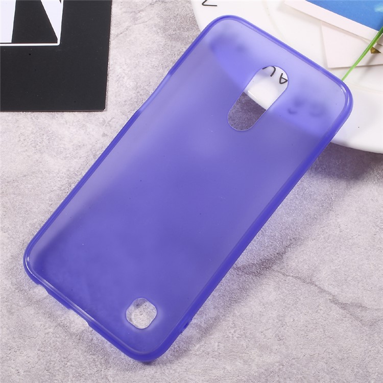 Matte Anti-fingerprint Soft TPU Protective Case for LG K10 (2017) - Purple-3