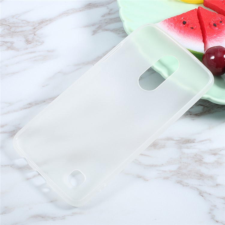 Matte Skin Soft TPU Cellphone Cover for LG K4 (2017) EU/US Version - Transparent-2