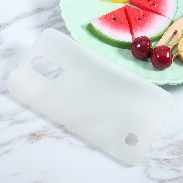 Matte Skin Soft TPU Cellphone Cover for LG K4 (2017) EU/US Version - Transparent-3
