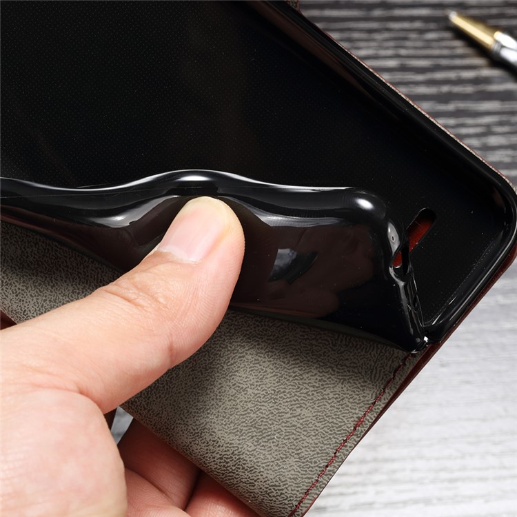 Crazy Horse Wallet Leather Mobile Shell Stand for LG Stylus 3 / Stylo 3 - Brown-6