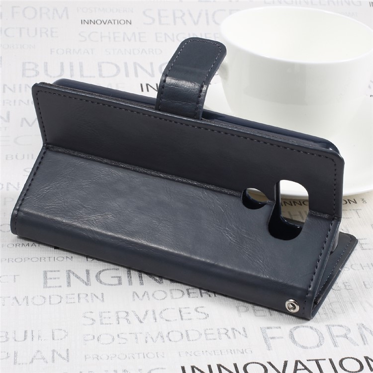 MERCURY GOOSPERY Wallet Stand Leather Cover for LG G6 - Dark Blue-5