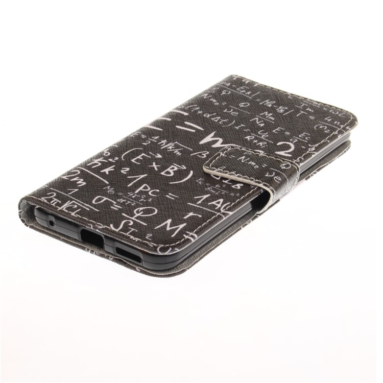 Pattern Printing Leather Wallet Case for LG G6 - Mathematical Symbol-4