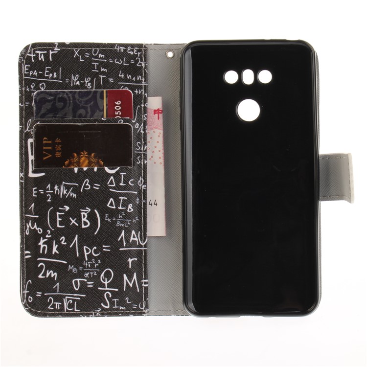 Pattern Printing Leather Wallet Case for LG G6 - Mathematical Symbol-9