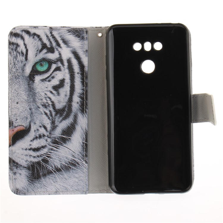 Pattern Printing Magnetic Leather Wallet Case for LG G6 - Tiger Pattern-10