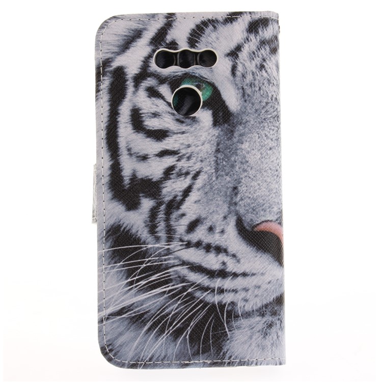 Pattern Printing Magnetic Leather Wallet Case for LG G6 - Tiger Pattern-3