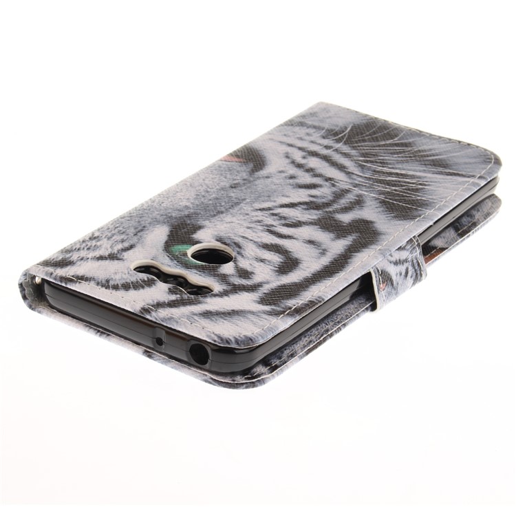 Pattern Printing Magnetic Leather Wallet Case for LG G6 - Tiger Pattern-5