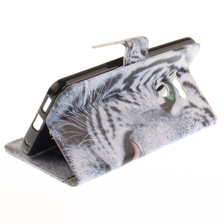Pattern Printing Magnetic Leather Wallet Case for LG G6 - Tiger Pattern-7