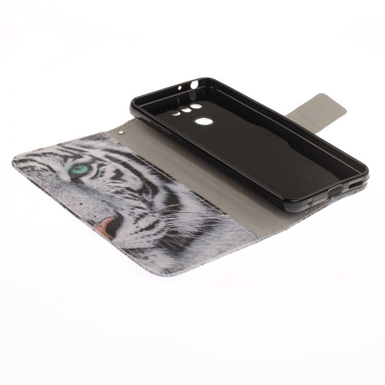 Pattern Printing Magnetic Leather Wallet Case for LG G6 - Tiger Pattern-8
