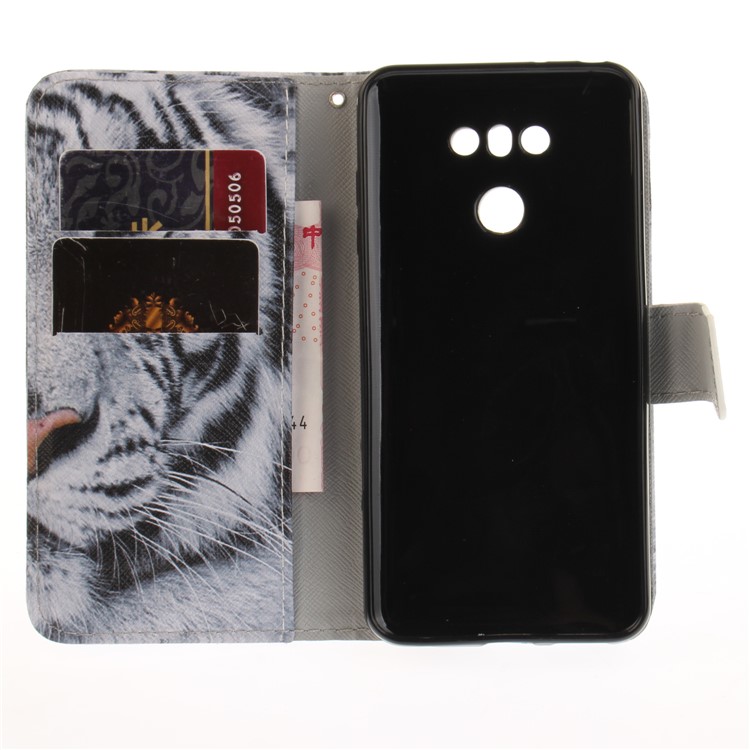 Pattern Printing Magnetic Leather Wallet Case for LG G6 - Tiger Pattern-9