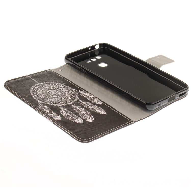 Pattern Printing Leather Card Holder Case for LG G6 - Dream Catcher-8