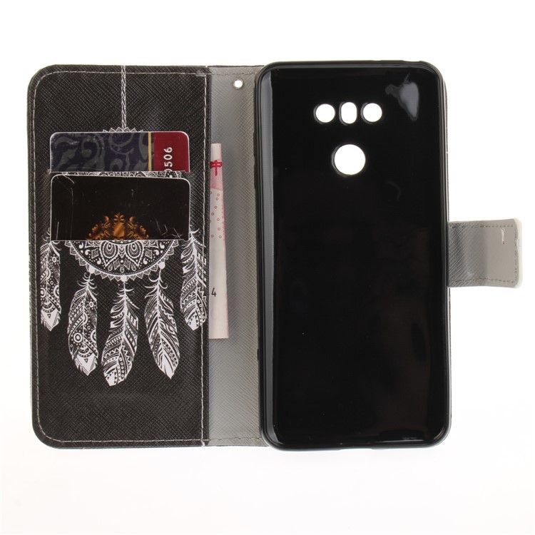 Pattern Printing Leather Card Holder Case for LG G6 - Dream Catcher-9