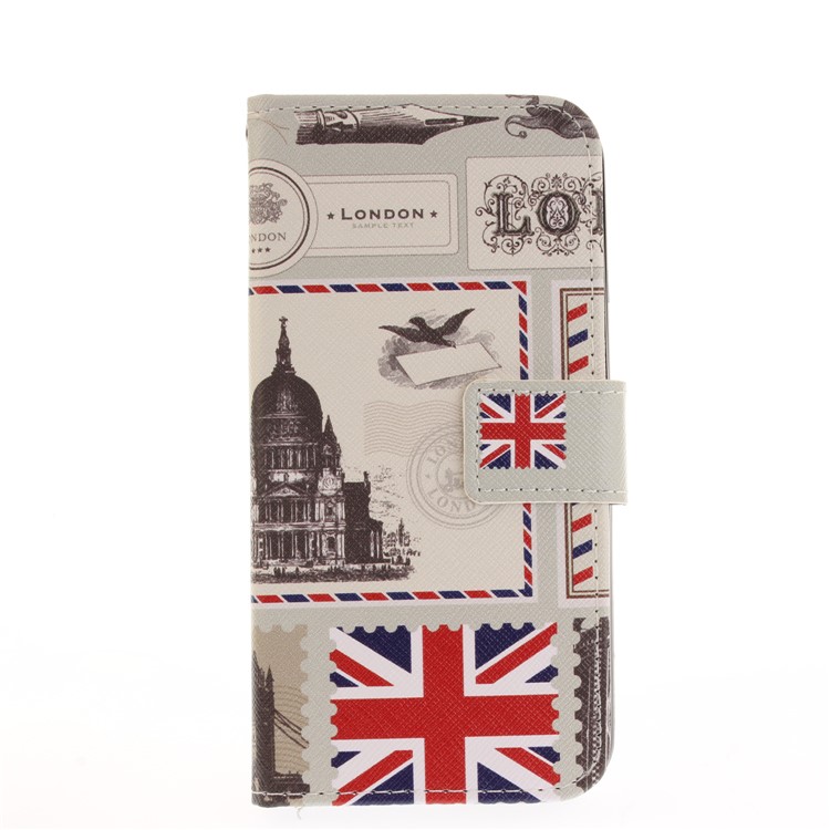Pattern Printing Wallet Leather Stand Case for LG K4 (2017) - UK Flag-2