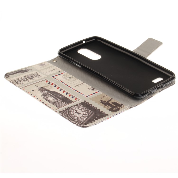 Pattern Printing Wallet Leather Stand Case for LG K4 (2017) - UK Flag-8