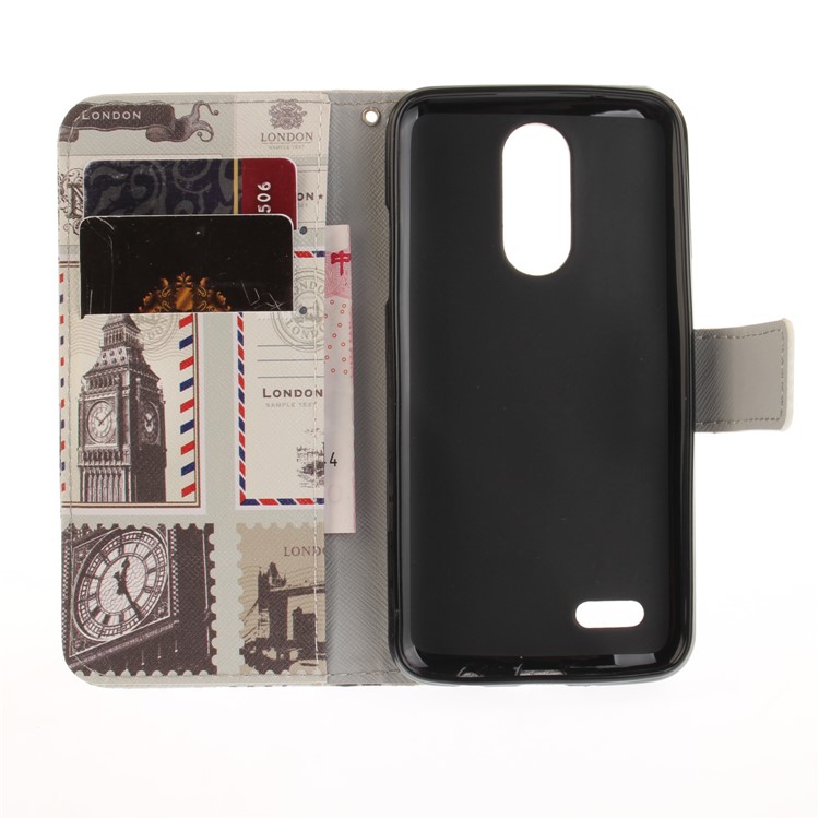 Pattern Printing Wallet Leather Stand Case for LG K4 (2017) - UK Flag-9