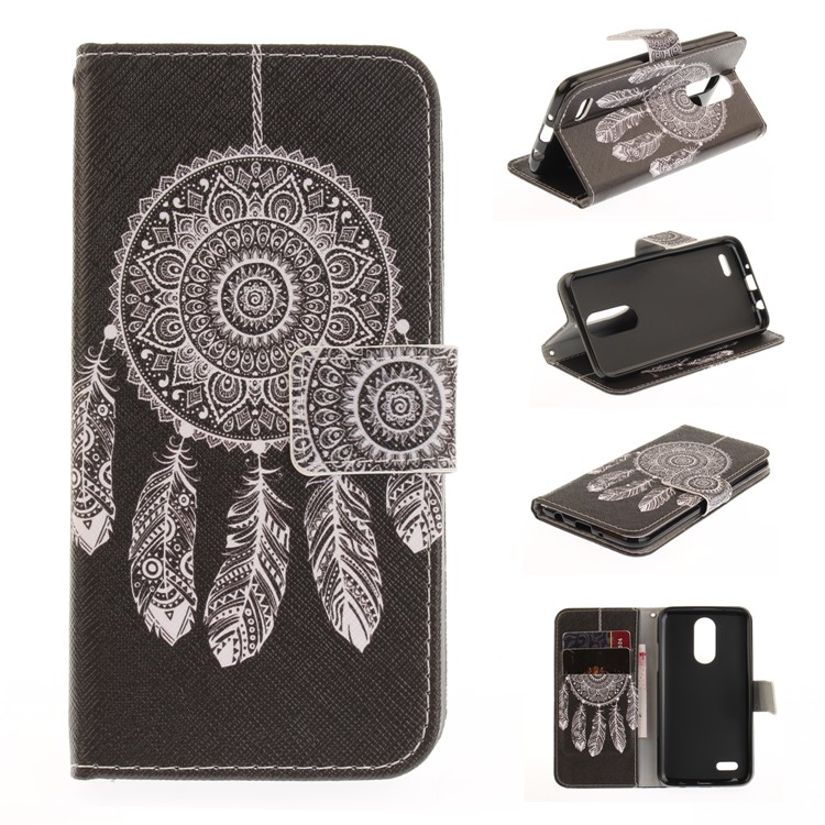 Pattern Printing PU Leather Stand Case for LG K4 (2017) EU Version - Dream Catcher-1