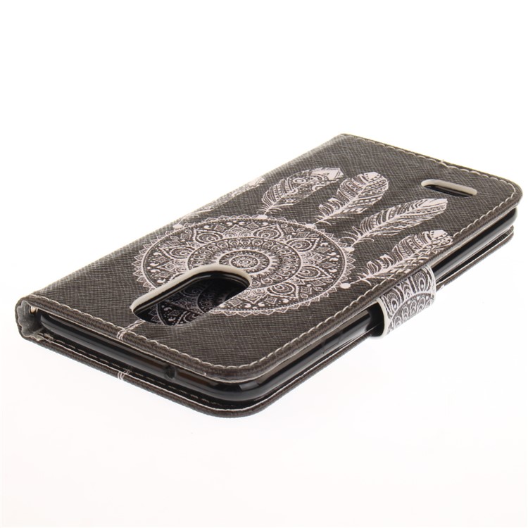 Pattern Printing PU Leather Stand Case for LG K4 (2017) EU Version - Dream Catcher-5