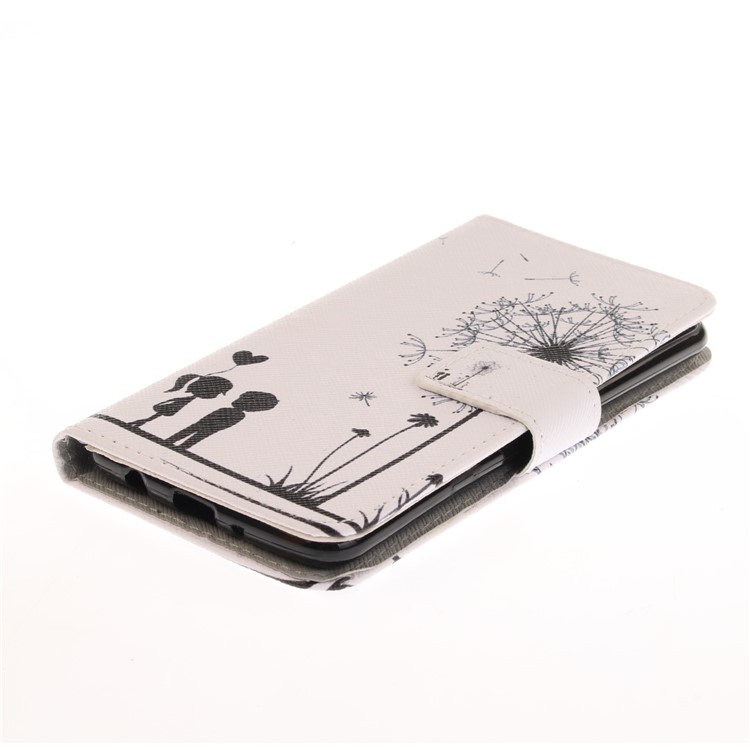 Pattern Printing Wallet Leather Stand Case for LG K8 (2017) - Dandelion and Lovers-4