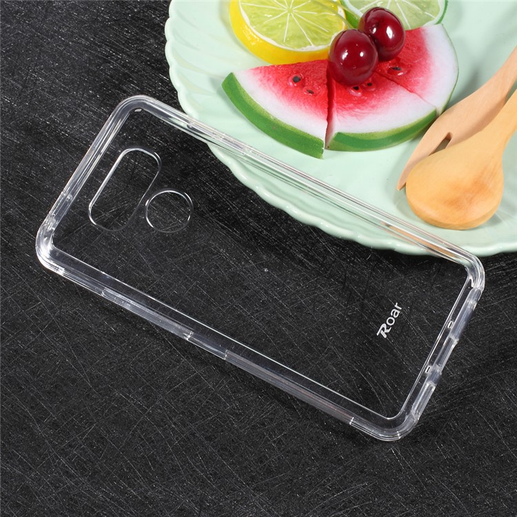 ROAR KOREA Hybrid 2-in-1 Clear Hard PC Back Cover + Soft TPU Bumper Case for LG G6 - Transparent-4