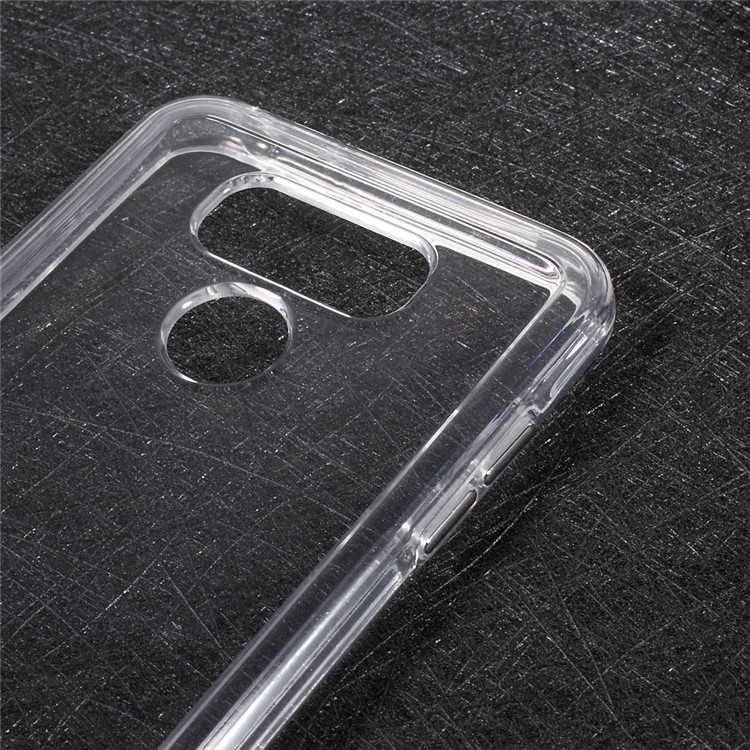 ROAR KOREA Hybrid 2-in-1 Clear Hard PC Back Cover + Soft TPU Bumper Case for LG G6 - Transparent-6