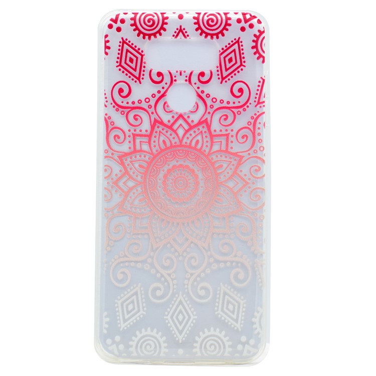 Pattern Printing Soft TPU Case Cover for LG G6 - Geometric Pattern and Mandala Flowers-1