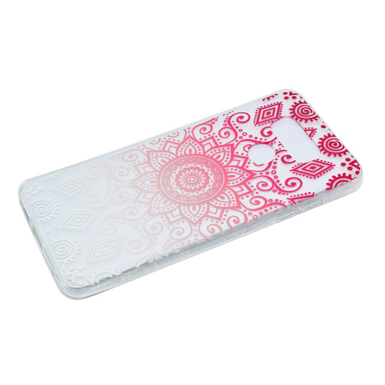 Pattern Printing Soft TPU Case Cover for LG G6 - Geometric Pattern and Mandala Flowers-2