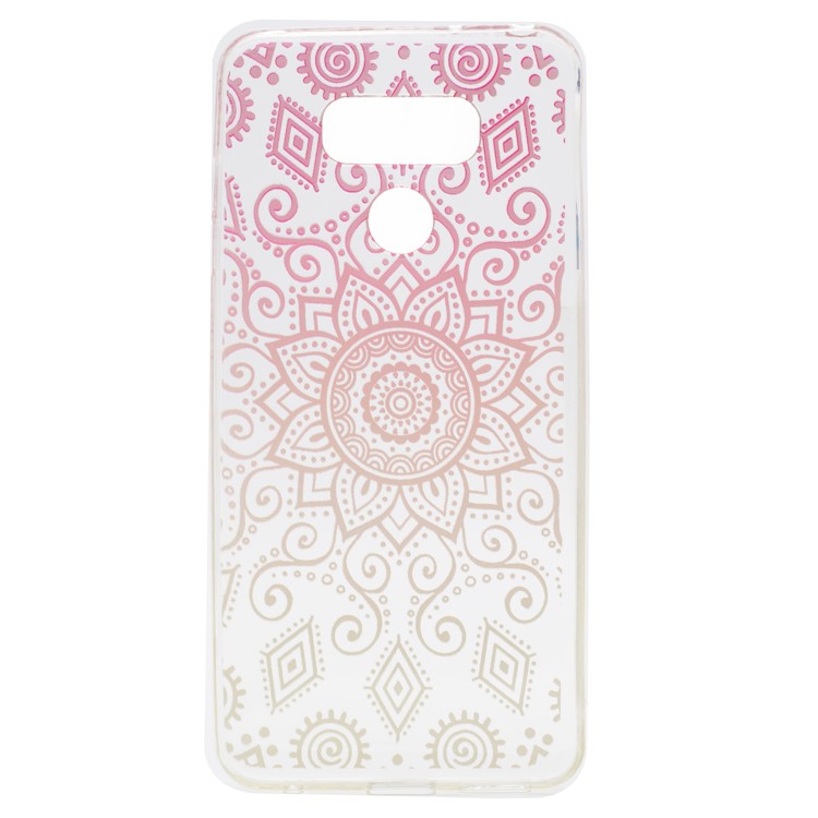 Pattern Printing Soft TPU Case Cover for LG G6 - Geometric Pattern and Mandala Flowers-4