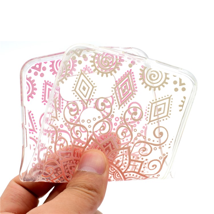 Pattern Printing Soft TPU Case Cover for LG G6 - Geometric Pattern and Mandala Flowers-5