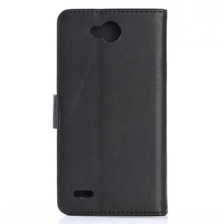 Retro Crazy Horse Skin Wallet Leather Mobile Phone Case with Stand for LG X Power 2 - Black-2