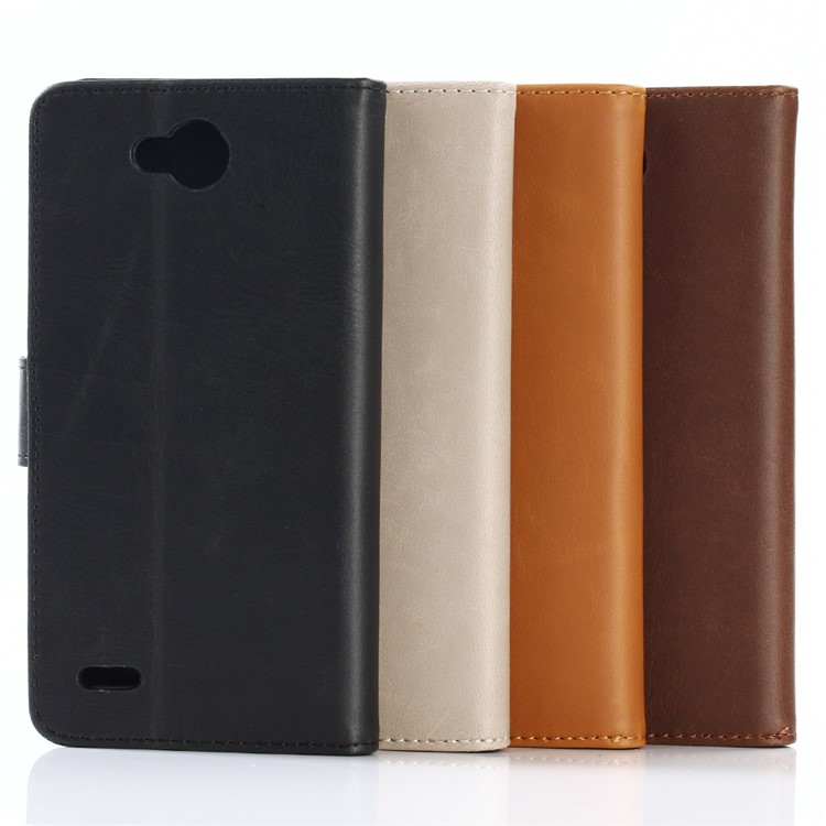 Retro Crazy Horse Skin Wallet Leather Mobile Phone Case with Stand for LG X Power 2 - Black-6
